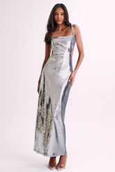 Victoria Open Back Sequin Maxi Dress-Sunfere