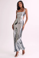 Victoria Open Back Sequin Maxi Dress-Sunfere