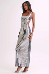 Victoria Open Back Sequin Maxi Dress-Sunfere