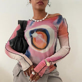 T-shirt court à manches longues Weirdcore