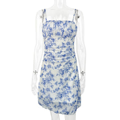 Floral Suspender Vacation Beach Dress