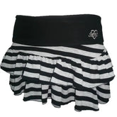 Gothic Striped Lace Mini Skirt