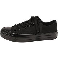 Black/White/Pink Student Canvas Shoes