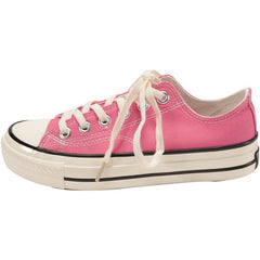 Black/White/Pink Student Canvas Shoes