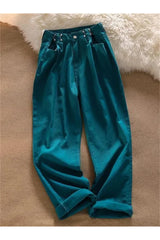 Fall Indie High Waist Wide Leg Jeans