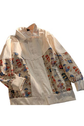 Veste d'automne à imprimé ours printemps-automne