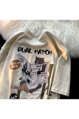 Japanisches Katzen-Cartoon-T-Shirt