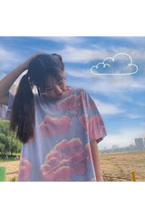 Japanese College Style Oversize T-shirt