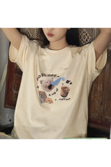 Kawaii Katze Oversize T-Shirt