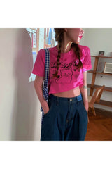 Kawaii Kätzchen süßes rosa T-Shirt