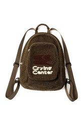 Kawaii Plüsch-Buchstabenrucksack