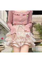 Kawaii Ruffle Pink Skirt
