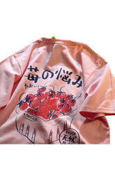 Kawaii Strawberry Print T-shirt