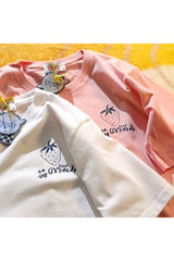 Kawaii Strawberry Print T-shirt