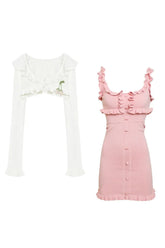 Kawaii Two-Piece Knit Dress Set