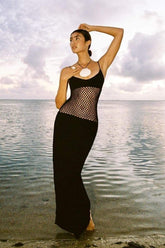 Kelly Sleeveless Cut-out Maxi Slip Dress-Sunfere