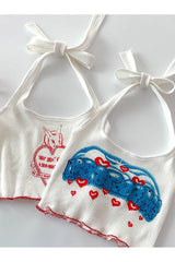 Haut court bandage de plage Kidcore