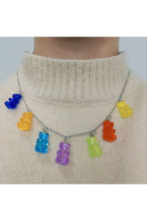 Kidcore Necklace with colorful bears