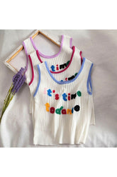 Kidcore Rainbow Crop Top "IT'S TIME TO DANCE"