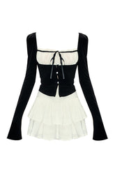 Korean Ruffle Outfit 2 Piece Set