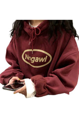 Herbstlicher koreanischer Hoodie