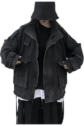 Veste en jean à pompons coréenne d'automne