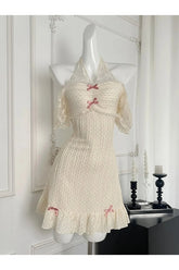 Lace Trimmed Cottagecore Mini Dress