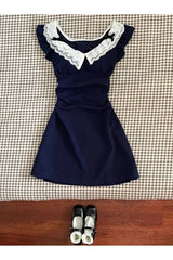 Lace-Trimmed Vintage Doll Dress
