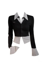 Fall Lapel Collar Knit Cardigan