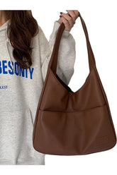 Large Casual Leather Handbag