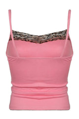 Leopard Print Y2K Cami Top