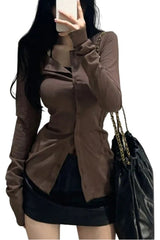 Long Sleeve Elegant Blouse