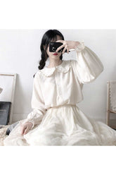 Lockere Langarmbluse