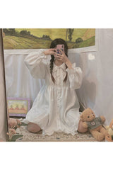 Robe ample à col Claudine