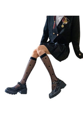 Lange Strümpfe mit Liebesherz