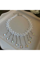 Luxuriöse Halskette mit Mini-Perlen