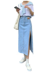 Maxi-Jeansrock