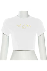 Milano Crest Cropped Top