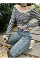 Monochrome Muse Off-Shoulder Top