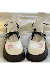Chaussures Mary Janes à plateforme Moon & Star Kawaii