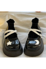 Chaussures Mary Janes à plateforme Moon & Star Kawaii