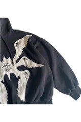 Sweat à capuche brodé Fall Mystic Eyes