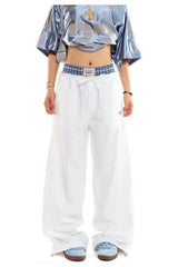 Navy Baggy Streetwear Pants