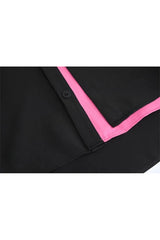 Chemise contrastée à bords fluo