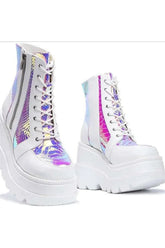 Non-Slip Wedge Platform Boots