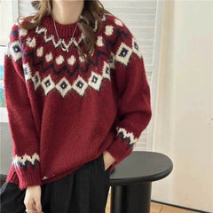 Nordic Charm Knit Sweater