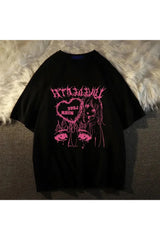 T-shirt graphique surdimensionné Anime