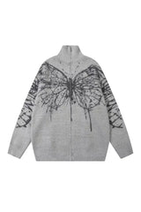 Pull oversize papillon grunge d'automne