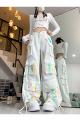 Pastel Graffiti Cargo Pants