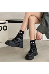 Escarpins Mary Jane en cuir verni